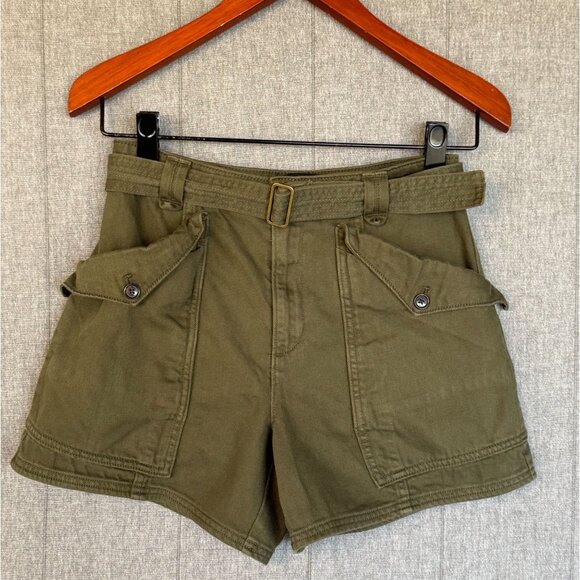 Banana Republic Factory Olive High Waist Shorts - Picture 1 of 10